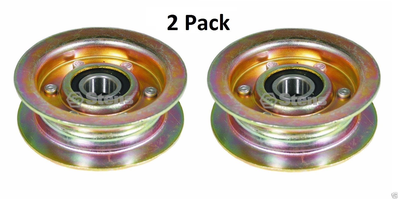 2 Pack Stens 280-085 HD Flat Idler for John Deere GY20067 L110 L118 L120 L130