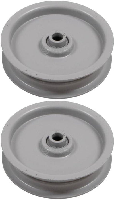 2 PK Flat Idler Fits JD AM103018 Cub Cadet 491395-R1 MTD 756-0515 AYP 61620