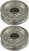 2 PK Flat Idler Fits Murray 23339MA 23339 40501 OD 4" ID 1/2"