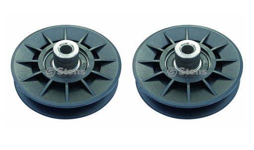 2 Pack V-Idler Pulley Fits AYP 194326 Husqvarna Dixon 532194326 Snapper 705079