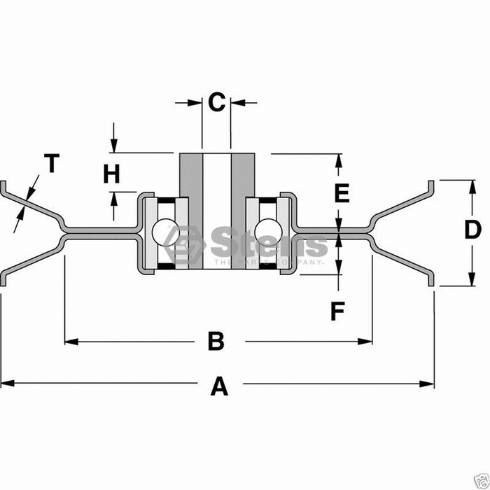 Stens 280-866 Heavy Duty V Idler Pulley Fits Exmark Toro 1-603805 603805 99-4638