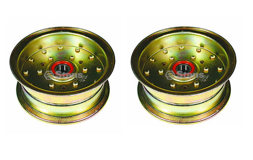 2 Pack Heavy Duty Flat Idler Pulley Fits Exmark Toro 1-413099 116-4666