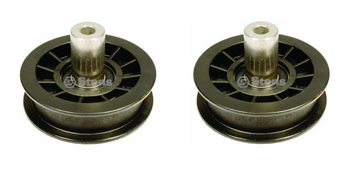 2 Pack Stens 280-934 Flat Idler Pulley Fits Husqvarna AYP Poulan 532179114