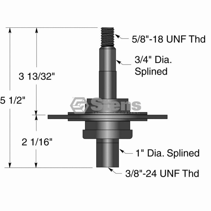 Stens 285-110 Spindle Assembly for MTD 753-05319 917-0906A 717-0906A