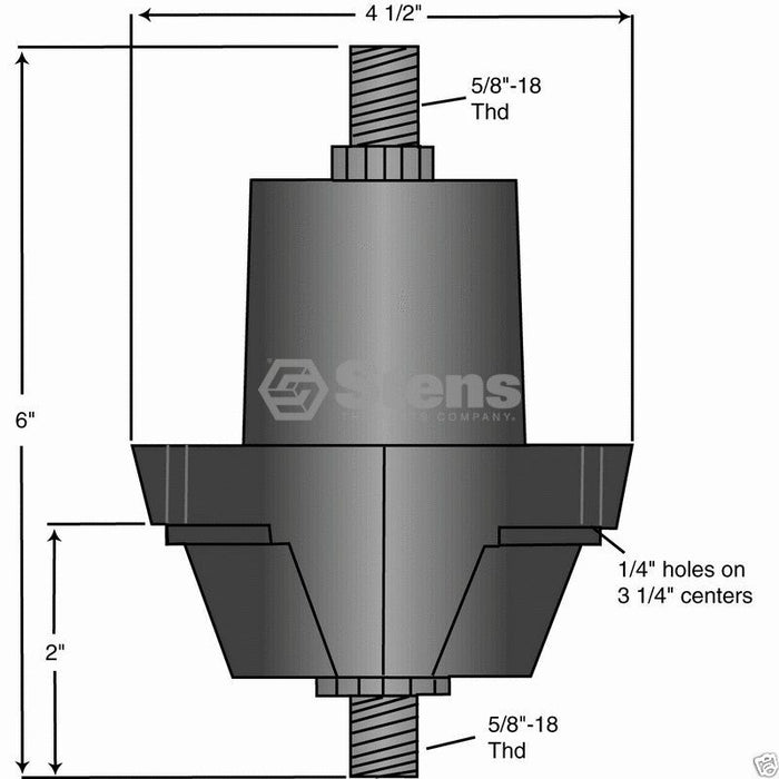 2 Pack Stens 285-119 Spindle Fits MTD 918-0142C 918-0138C 618-0142A 618-0138A