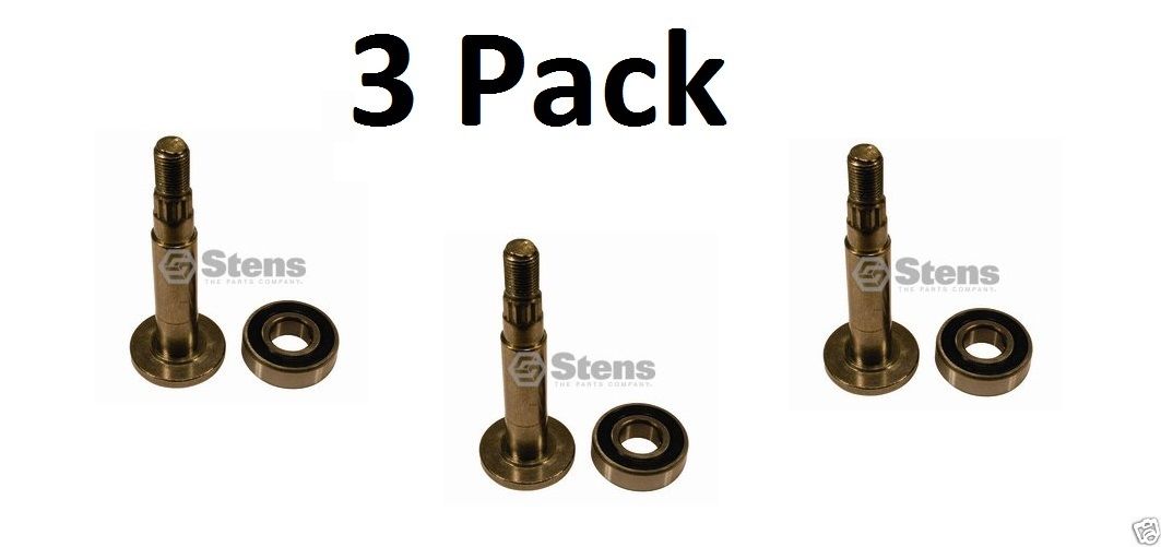 3 Pack Stens 285-373 Spindle Shaft for AYP 137553 Husqvarna 532137553