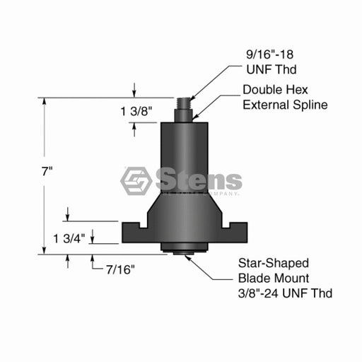 Stens 285-456 Mower Spindle Assy for AYP 130794 Husqvarna 532130794