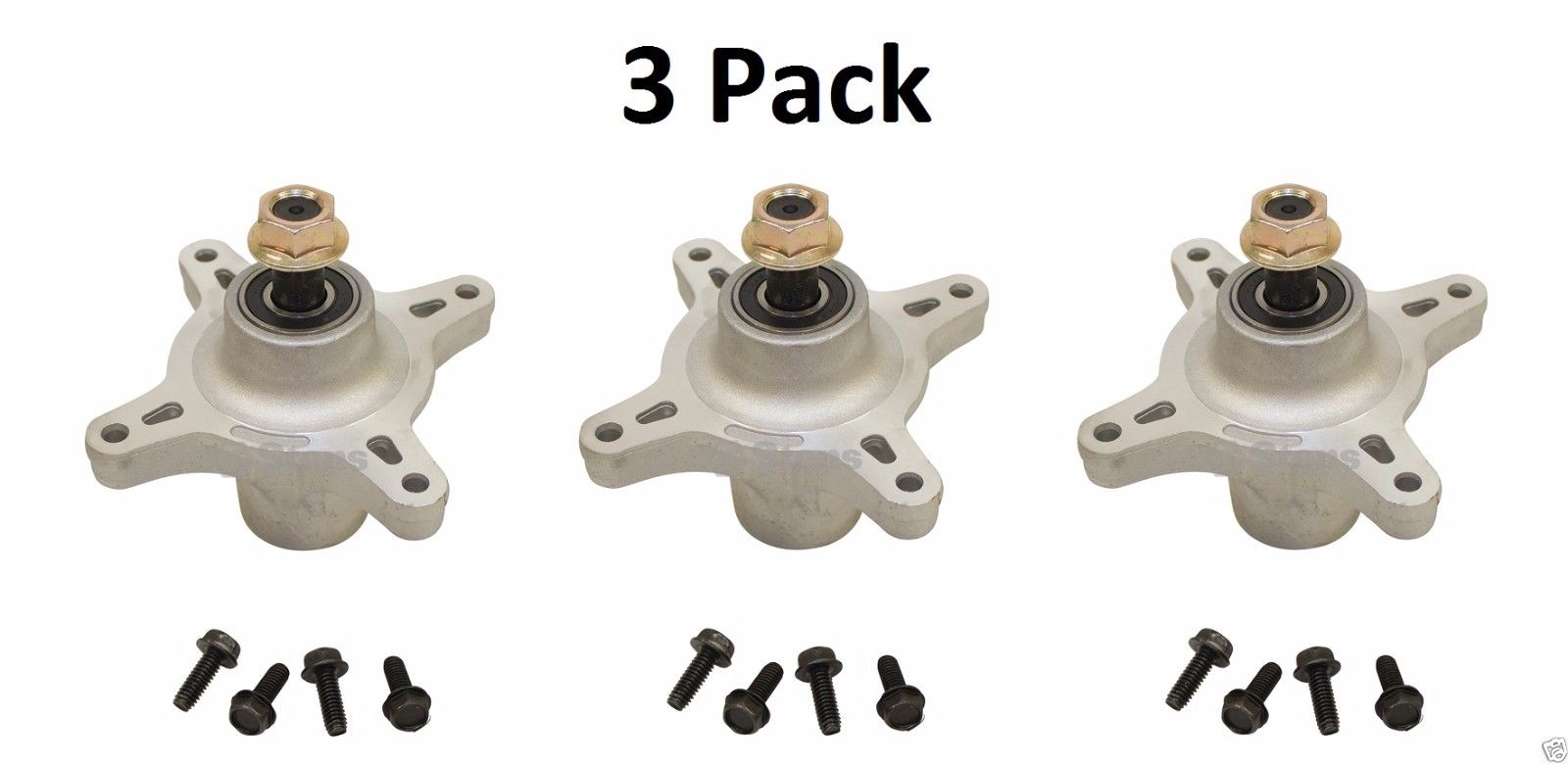 3 Pack Stens 285-923 Spindle Assy for Toro 117-7268 4200 5000 4216 4235 4260