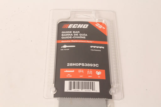 Genuine Echo 28H8PS3892C 28" .058" 3/8" 94 DL Chainsaw Guide Bar OEM