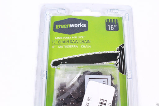 Genuine GreenWorks 29132 16" 3/8" .050 Chainsaw Chain for 20022 20232