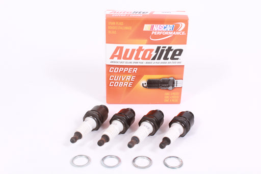 Box of 4 Genuine Autolite 295 Copper Non-Resistor Spark Plugs