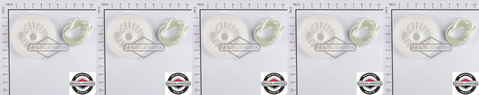 5 Pack Genuine Briggs & Stratton 295871 Recoil Starter Pulley with Rope OEM