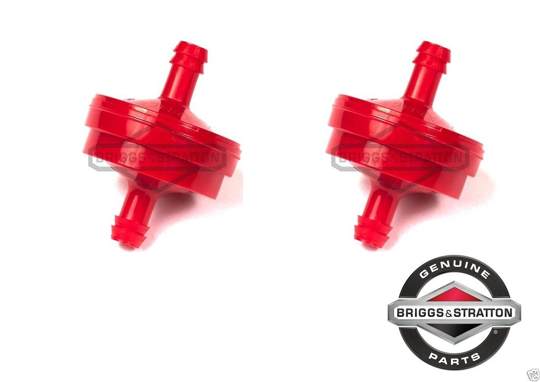 2 Pack Genuine Briggs & Stratton 298090S Fuel Filter 150 Micron OEM