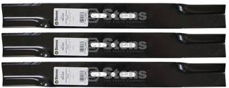 3 Pack Stens 300-020 Universal Straight Blade 20" L 3/8" Center Hole