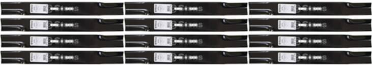 12 Pack Stens 300-038 Universal Straight Blade 21" L 3/8" Center Hole
