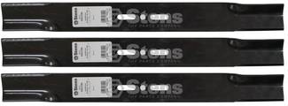 3 Pack Stens 300-046 Universal Straight Blade 22" L 3/8" Center Hole