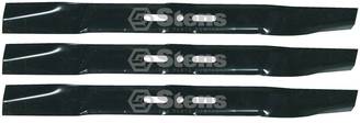 3 Pack Stens 300-434 Universal Hi-Lift Blade 22" L 3/8" Center Hole