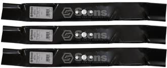 3 Pack Stens 300-513 Universal Mulching Blade 21 3/4" L 5/8" Center Hole