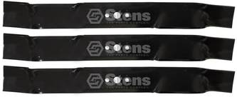 3 Pack Stens 300-514 Universal Mulching Blade 21 3/4" L 5/8" Center Hole