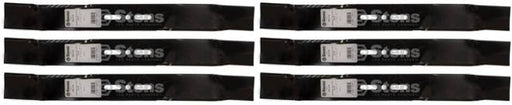 6 Pack Stens 300-518 Universal Mulching Blade 21" L 3/8" Center Hole