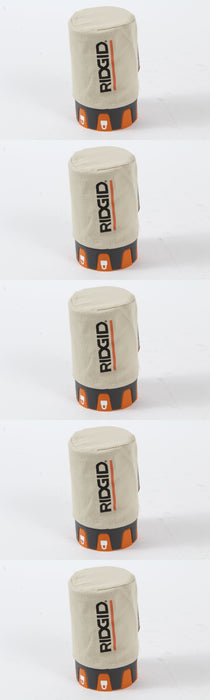 5 Pack Genuine Ridgid 300027081 Dust Bag Assembly Fits R2601 OEM