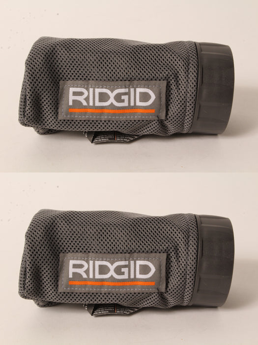 2 Pack Genuine Ridgid 300027097 Dust Bag ASM Fits R2611 Random Orbit Sander