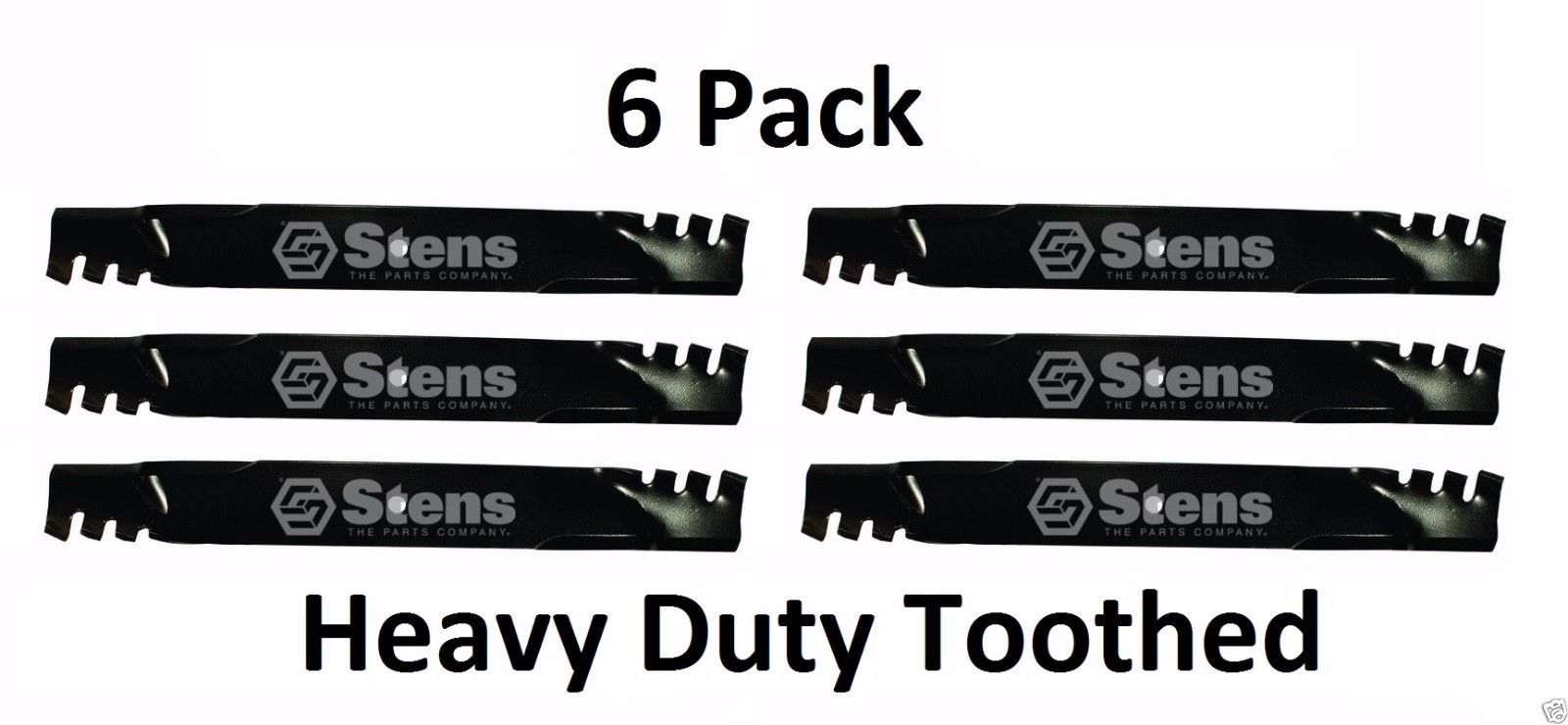 6 Pack Stens 302-248 Toothed Blade for Woods 320242 70134 70142