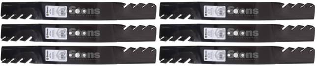 6 Pack Stens 302-418 Toothed Blade Fits AYP 165833