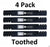 4 Pack Stens 302-422 Toothed Blade for MTD 742-04290 942-04244A 942-04290-X