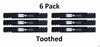 6 Pack Stens 302-422 Toothed Blade for MTD 742-04290 942-04244A 942-04290-X