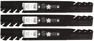 3 Pack Stens 302-424 Toothed Blade Fits AYP 532138497