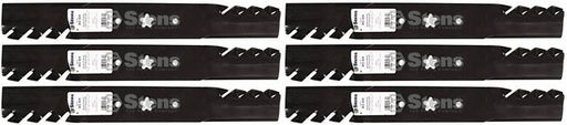 6 Pack Stens 302-424 Toothed Blade Fits AYP 532138497