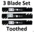Stens 302-432 & 302-428 Toothed Blade Set for Cub Cadet 942-04125 942-04124 46"