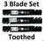 Stens 302-432 302-428 Toothed Blade Set for MTD Troy Bilt 942-0611A 942-0612A