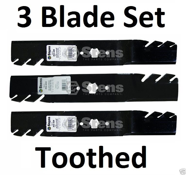 Stens 302-432 & 302-428 Toothed Blade Set for Toro 112-0302 112-0304 46"