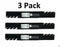 3 Pack Stens 302-430 Toothed Blade for AYP 187254 187256 54" 5 pt Star