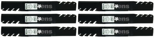 6 Pack Stens 302-430 Toothed Blade for AYP 187254 187256 54" 5 pt Star