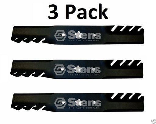 3 Pack Stens 302-436 Toothed Blades Fits Husqvarna 53213780 AYP 137380 156468