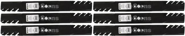 6 Pack Stens 302-454 Toothed Blade Fits AYP 532406713