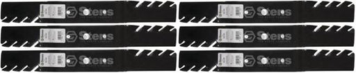 6 Pack Stens 302-460 Toothed Blade Fits John Deere AM100946