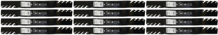 12 Pack Stens 302-462 Toothed Blade Fits Toro 131-4547-03