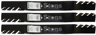 3 Pack Stens 302-462 Toothed Blade Fits Toro 131-4547-03