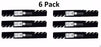 6 Pack Stens 302-615 Toothed Blade for Exmark 116-5177-S 116-5496-S 109-9390-S