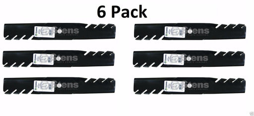 6 Pack Stens 302-616 Toothed Blade for Kees 100340 483011 483046 Lesco 050227