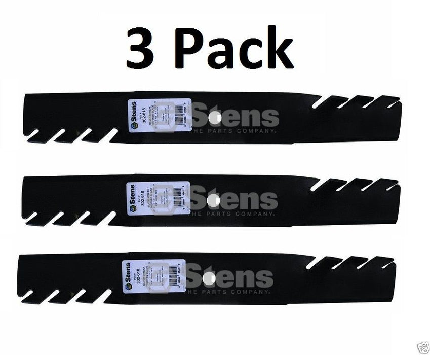 3 Pack Stens 302-618 Toothed Blade for Encore 363046 363291 823004