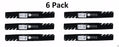 6 Pack Stens 302-619 Toothed Blade for Toro 109-6873
