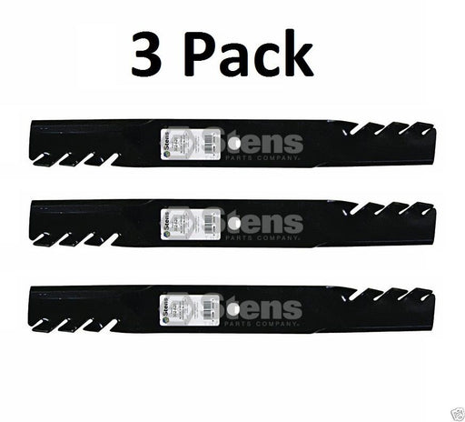 3 Pack Stens 302-620 Toothed Blade for Bad Boy 038-6002-00 038-6050-00