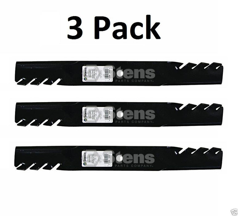 3 Pack Stens 302-620 Toothed Blade for Bad Boy 038-6002-00 038-6050-00