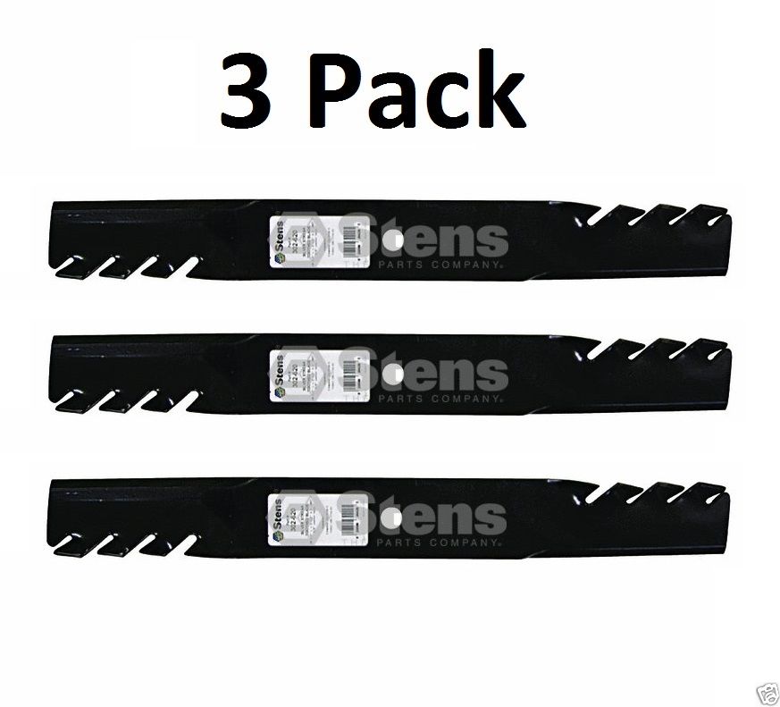 3 Pack Stens 302-620 Toothed Blade for Bad Boy 038-6002-00 038-6050-00