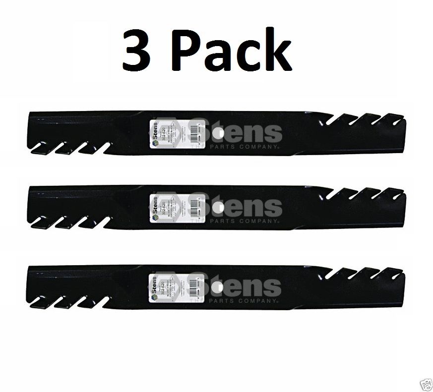 3 Pack Stens 302-620 Toothed Blade for Exmark 103-2530-S 103-3232-S 103-6338-S